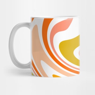 Liquid Retro Abstract Swirl Spiral Colorful retro 70s Mug